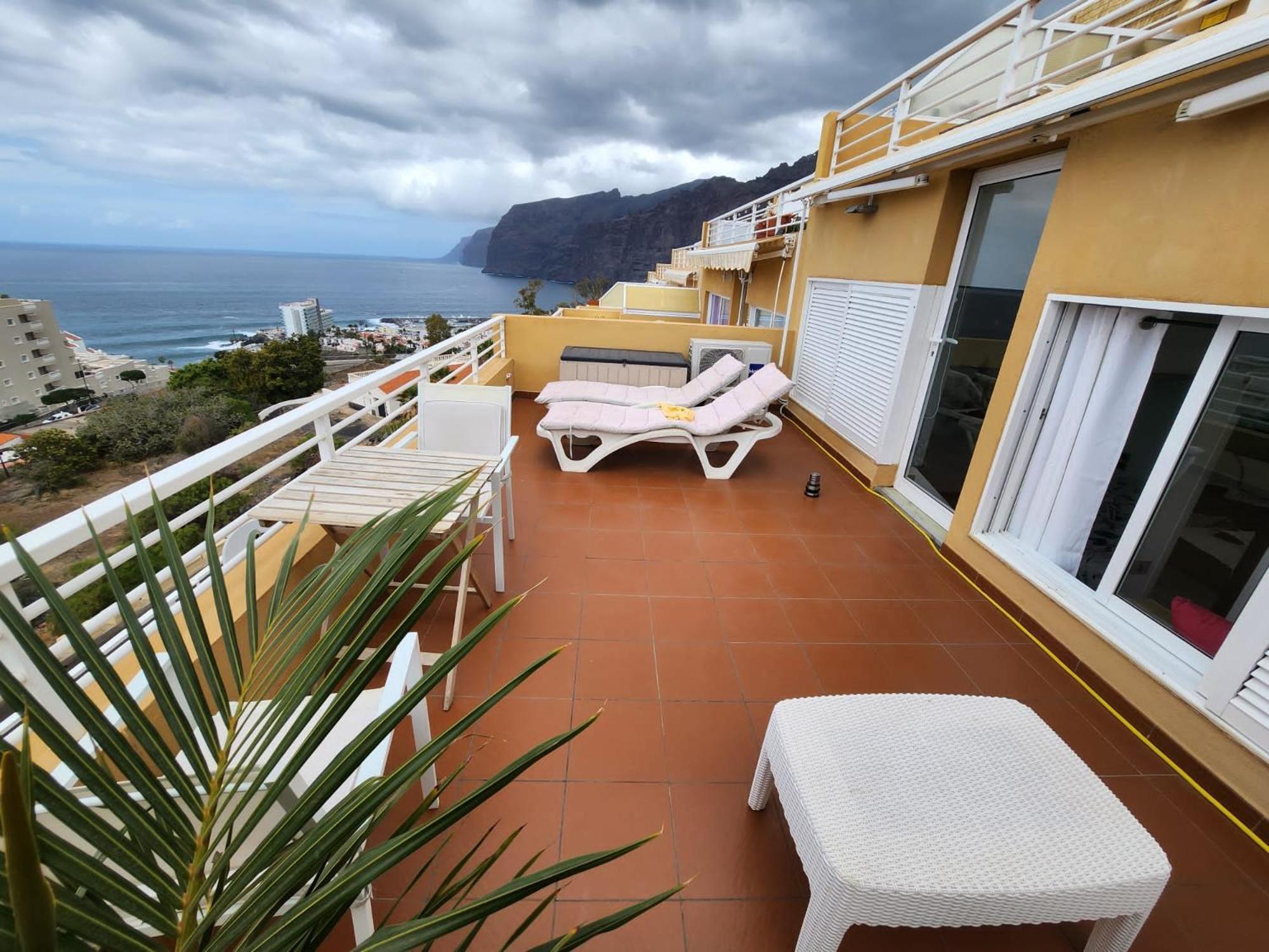 푸에르토 데 산티아고 Los Gigantes,Huge Terrace,Sea View,Air Conditioning 아파트 외부 사진